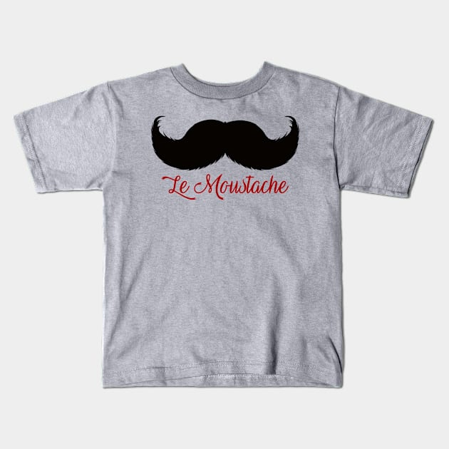 Moustache Kids T-Shirt by JasonLloyd